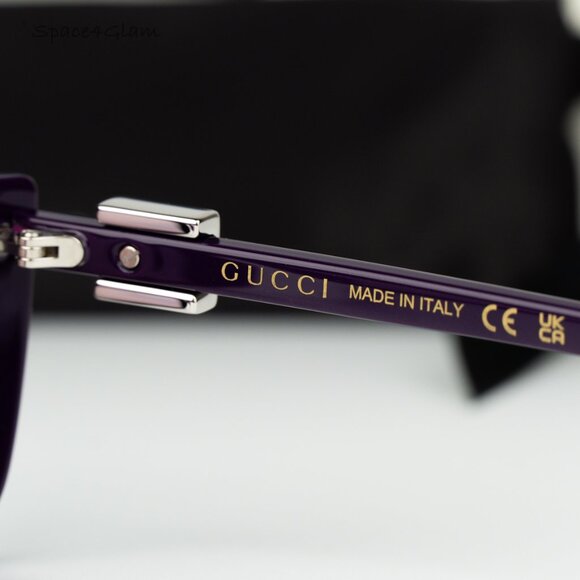 Gucci Women Sunglasses Violet Mirror Cat Eye GG1681S 005 BRAND NEW main image 4